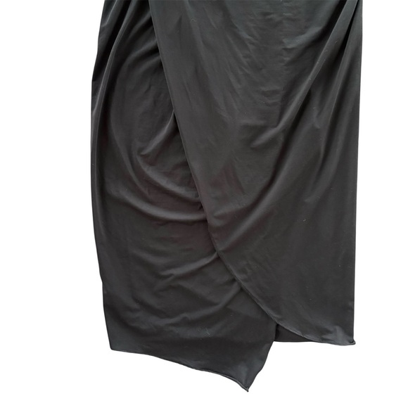 NWT RAMY BROOK Vickie Draped Sleeveless Cocktail Black Dress Size Small - Picture 7 of 9